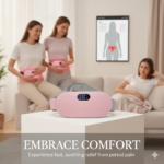 Smart Menstrual Heating Belt with Vibration Massage & USB Rechargeable Hot Compress for Waist and Lower Back Pain Relief - Image 5