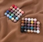 Premium Magnetic Hijab Pins - Strong Multi-Color Round Magnets for Hijab & Scarf (Pack of 12 / Set) - Image 8