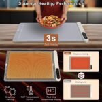 Electric Rollable Food Warming Mat - Smart Silicone Heating Mat for Keeping Food Hot - Image 4