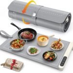Electric Rollable Food Warming Mat - Smart Silicone Heating Mat for Keeping Food Hot